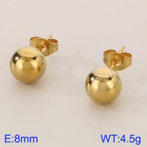 SS Gold-Plating Earring - KE52657-Z