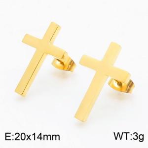 SS Gold-Plating Earring - KE55775-K