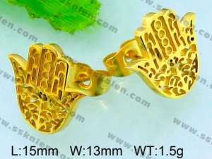  SS Gold-Plating Earring  - KE56570-Z