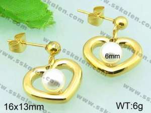 SS Gold-Plating Earring  - KE56619-Z