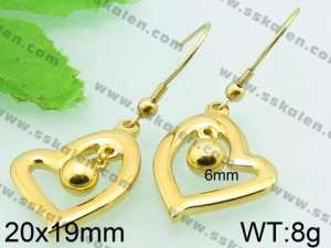 SS Gold-Plating Earring  - KE57279-Z