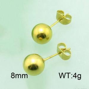 SS Gold-Plating Earring - KE57689-Z