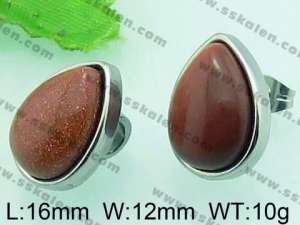 Stainless Steel Stone&Crystal Earring - KE58109-Z