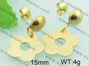 SS Gold-Plating Earring  - KE58364-Z