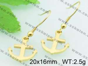 SS Gold-Plating Earring  - KE58572-Z