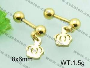 SS Gold-Plating Earring  - KE58763-TSC