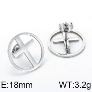 Stainless Steel Earring - KE58985-K