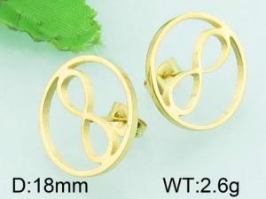 SS Gold-Plating Earring - KE58986-K