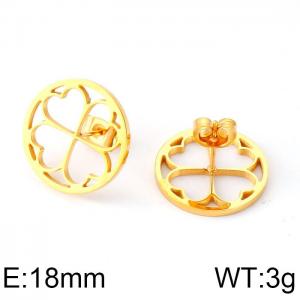 SS Gold-Plating Earring - KE58993-K