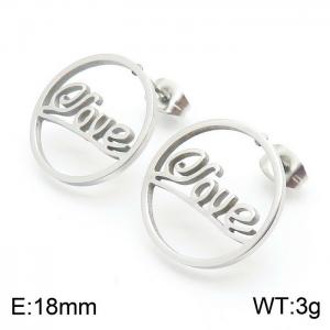 Stainless Steel Earring - KE59247-K