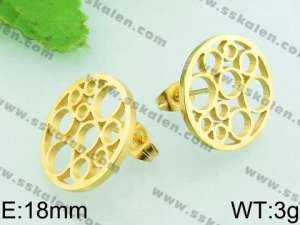 SS Gold-Plating Earring - KE59313-K