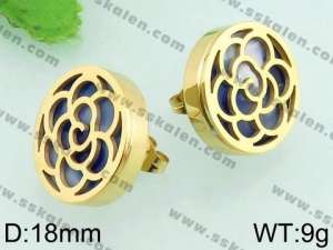 SS Gold-Plating Earring - KE59341-K