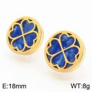 SS Gold-Plating Earring - KE59344-K