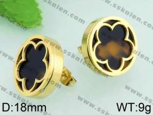 SS Gold-Plating Earring - KE59346-K