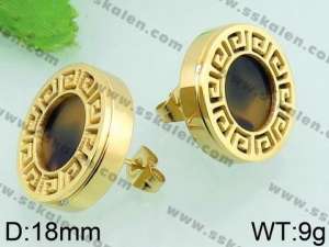SS Gold-Plating Earring - KE59347-K
