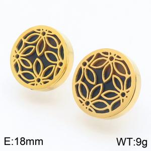 SS Gold-Plating Earring - KE59361-K