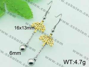 SS Gold-Plating Earring - KE59493-Z