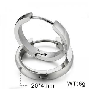 Korean style fashionable stainless steel personalized earrings for women - KE60232-WM