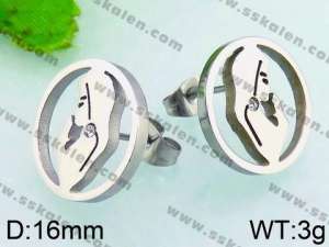 Stainless Steel Earring - KE60934-K