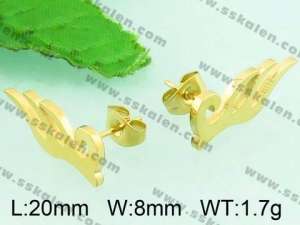 SS Gold-Plating Earring - KE61147-Z