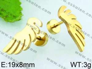 SS Gold-Plating Earring - KE61491-TSC