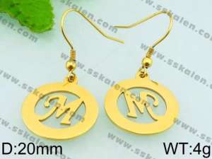 SS Gold-Plating Earring - KE61657-Z