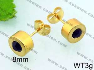 Stainless Steel Stone&Crystal Earring - KE62183-Z