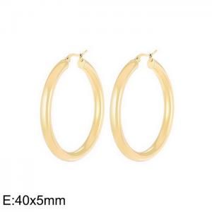 Stainless steel simple fashion earring - KE62249-LO