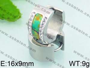Stainless Steel Stone&Crystal Earring - KE62420-K