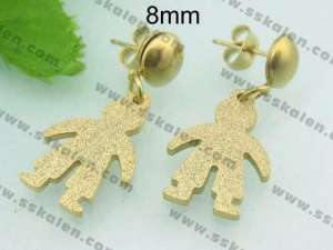 SS Gold-Plating Earring - KE62923-ZC