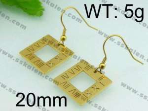 SS Gold-Plating Earring - KE62934-ZC