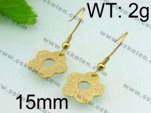 SS Gold-Plating Earring - KE62943-ZC