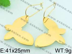 SS Gold-Plating Earring - KE63194-Z