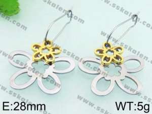 SS Gold-Plating Earring - KE63201-Z