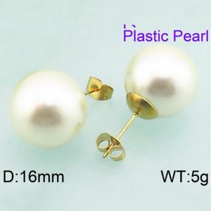 Plastic Earrings - KE63321-Z