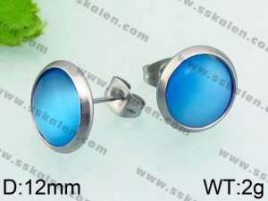 Stainless Steel Stone&Crystal Earring - KE63907-Z
