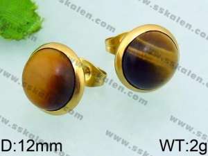 Stainless Steel Stone&Crystal Earring - KE63913-Z