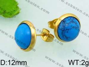 Stainless Steel Stone&Crystal Earring - KE63915-Z