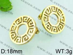 SS Gold-Plating Earring - KE63933-Z