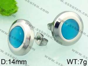 Stainless Steel Stone&Crystal Earring - KE64084-Z