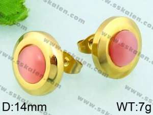 Stainless Steel Stone&Crystal Earring - KE64102-Z