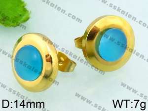 Stainless Steel Stone&Crystal Earring - KE64105-Z