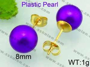 Plastic Earrings - KE64540-Z