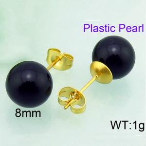 Plastic Earrings - KE64542-Z