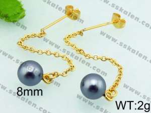 Plastic Earrings - KE64584-Z