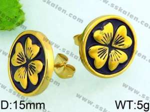 SS Gold-Plating Earring - KE64602-K