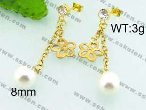 Plastic Earrings - KE64700-G