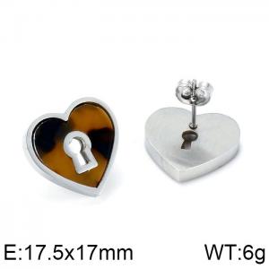 Stainless Steel Earring - KE64869-K