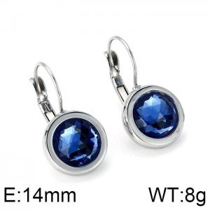 Stainless Steel Stone&Crystal Earring - KE64904-K