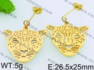 SS Gold-Plating Earring - KE65175-ZC